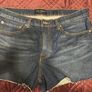 Lucky Brand Blue Distressed Jean Shorts